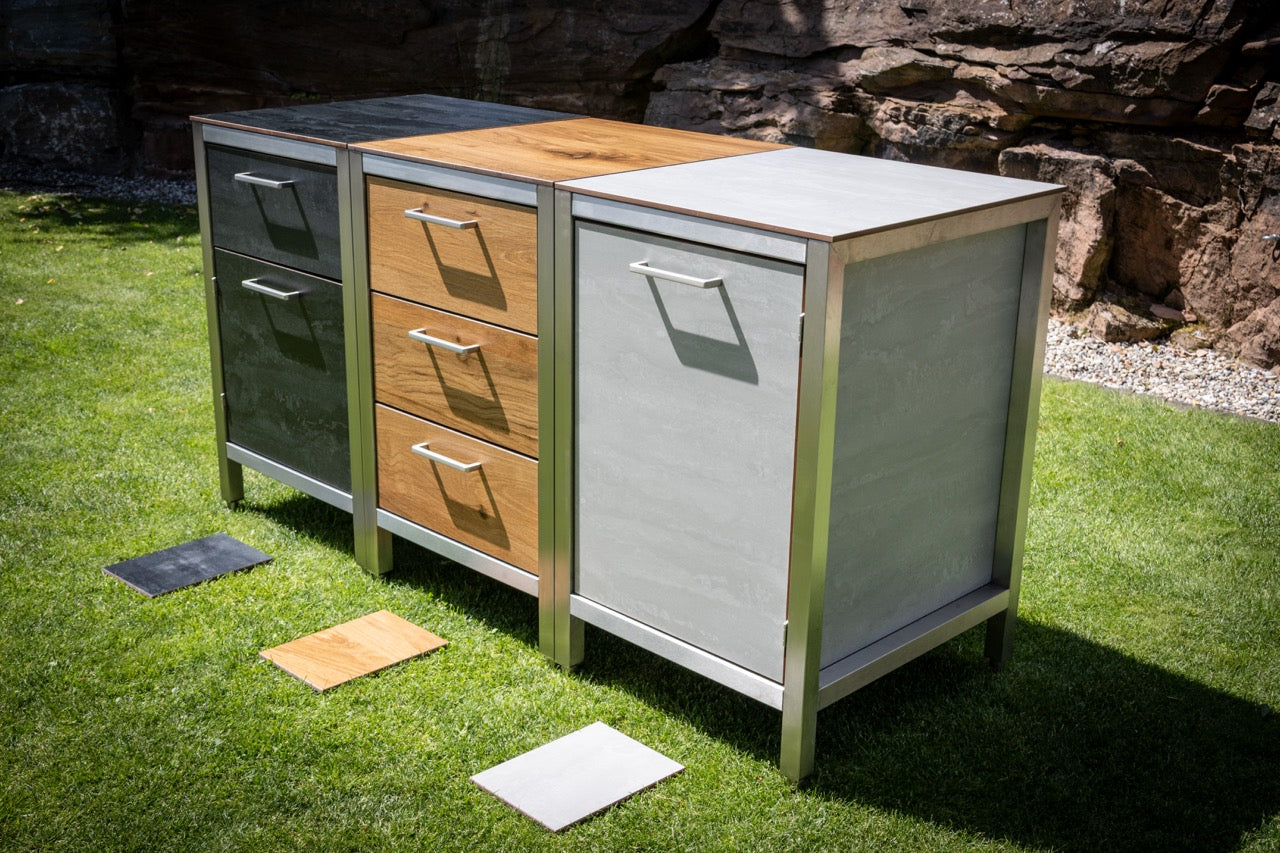 Modulare Outdoorküche: Module sinnvoll kombinieren